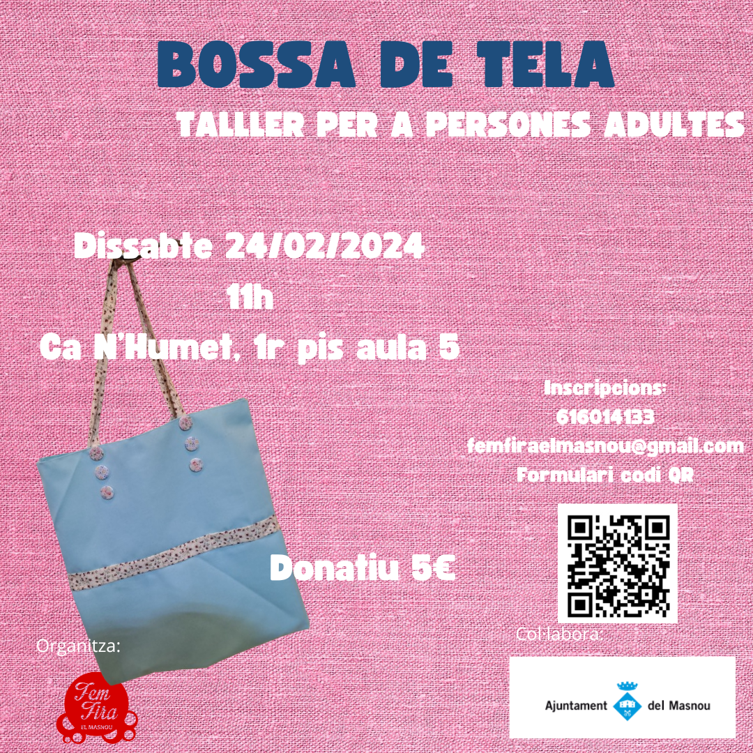 Taller per a adults: Fem una bossa de tela