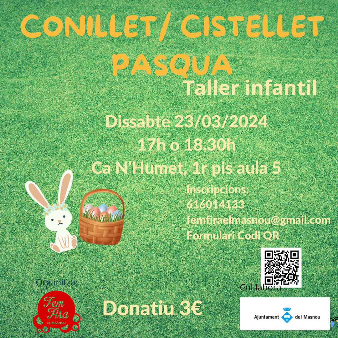 Taller: conillet/cistellet de Pasqua