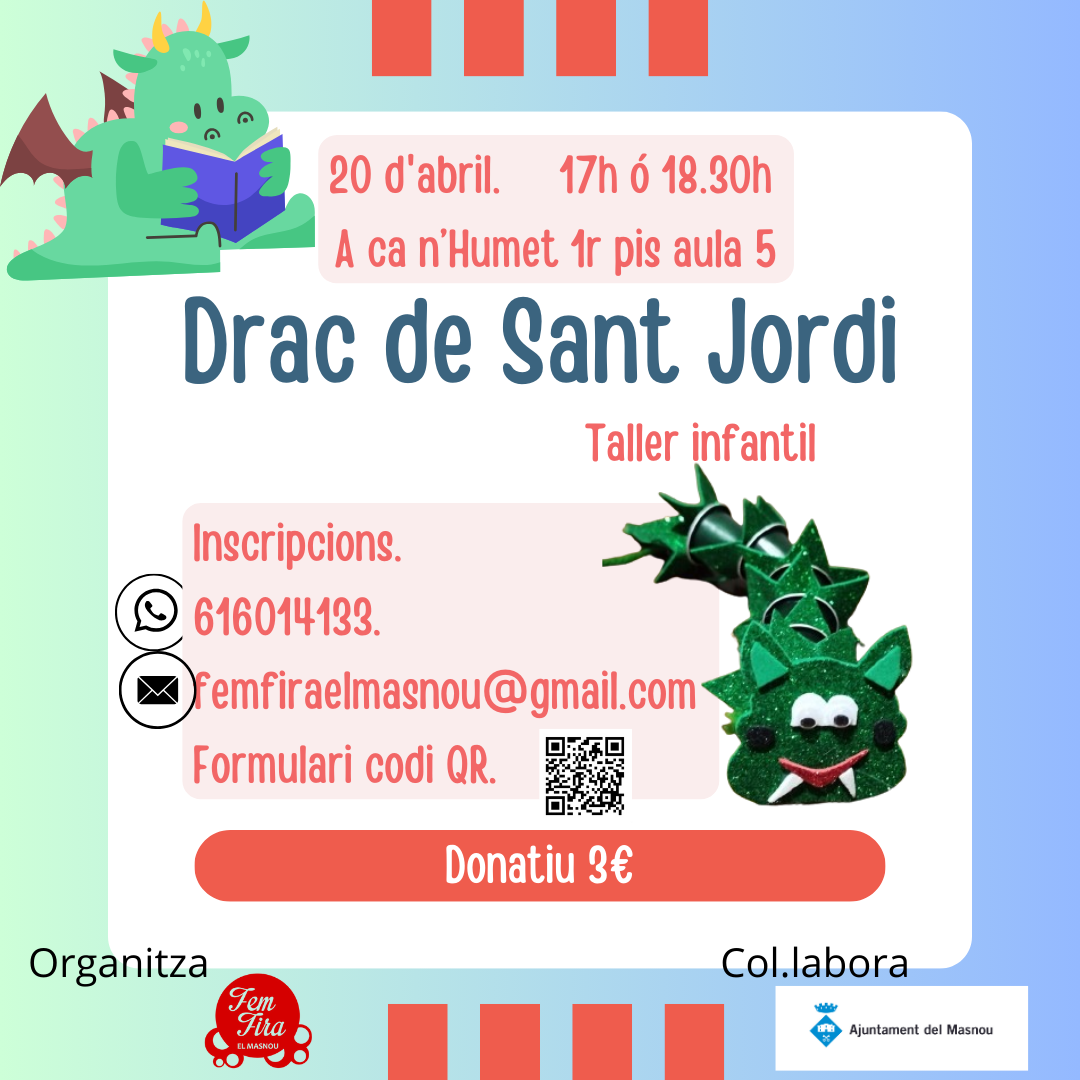 Taller infantil: drac de Sant Jordi