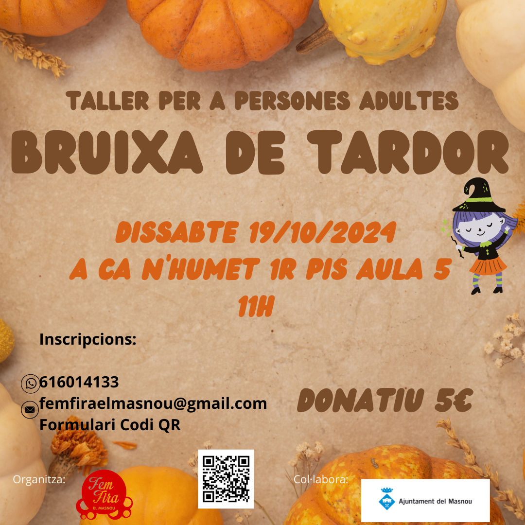 'BRUIXA DE TARDOR. Manualitat per a persones adultes'