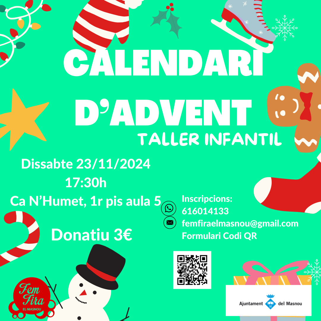 'CALENDARI D\'ADVENT. Taller infantil'