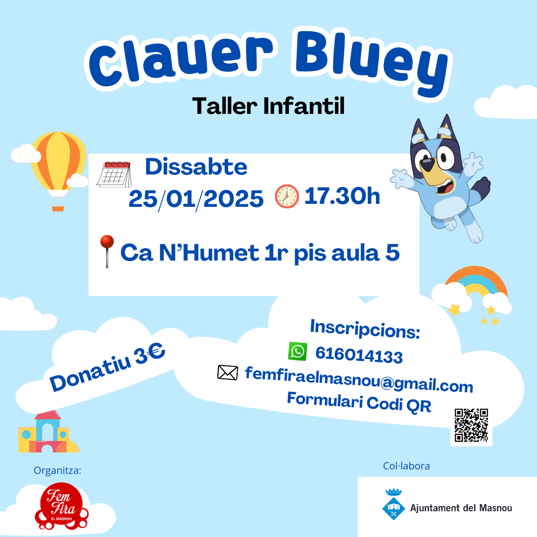 Taller infantil: clauer d'en Bluey