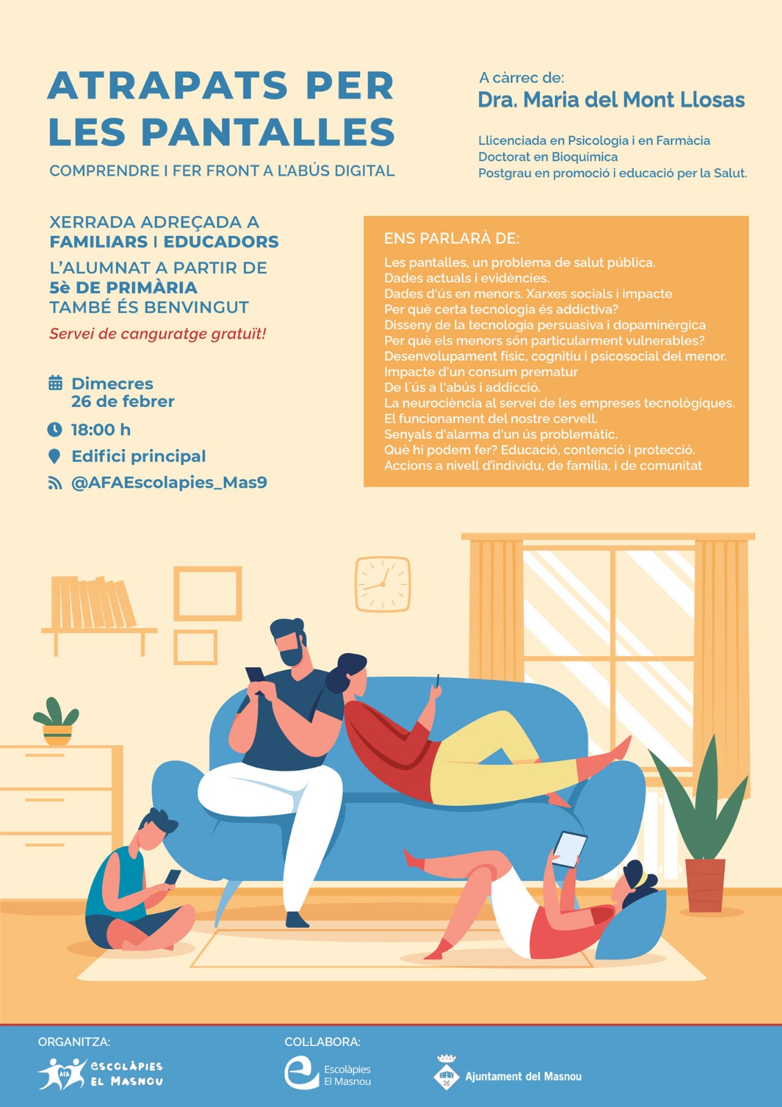 'ATRAPATS PER LES PANTALLES.  Comprendre i fer front a l\'abús digital\