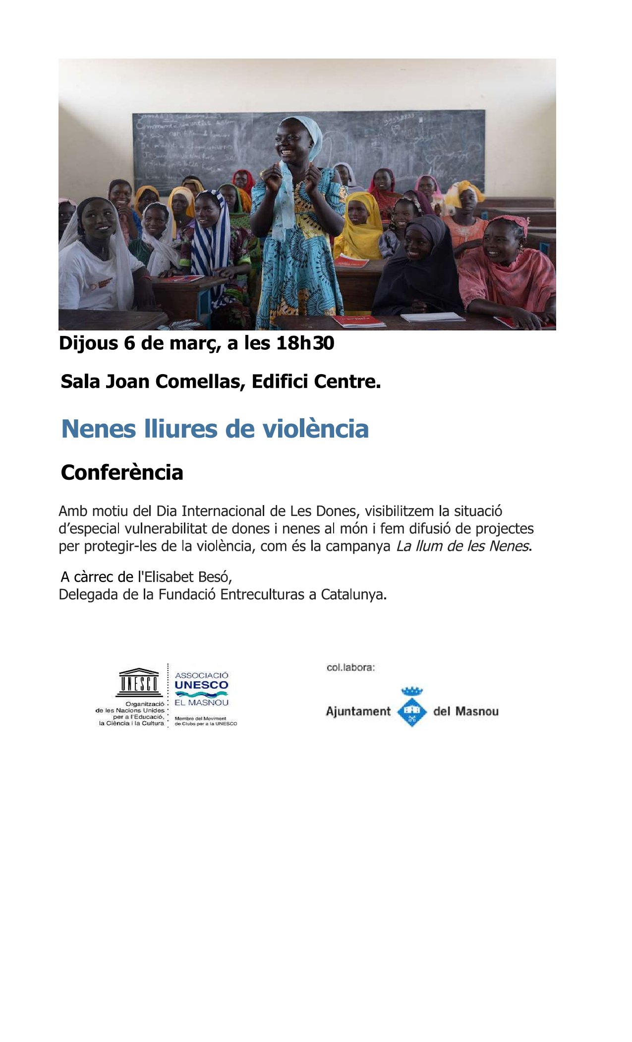 'Nenes lliures de violència'