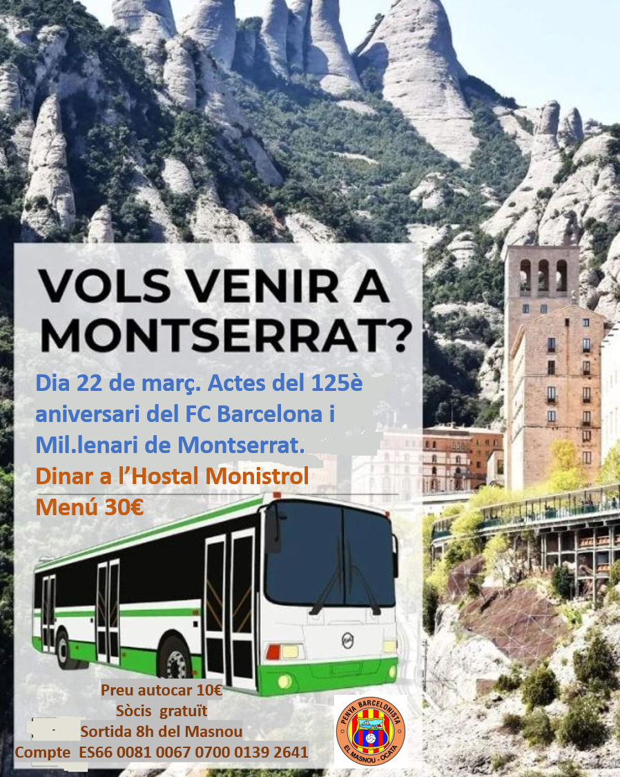 Vols venir a Montserrat?