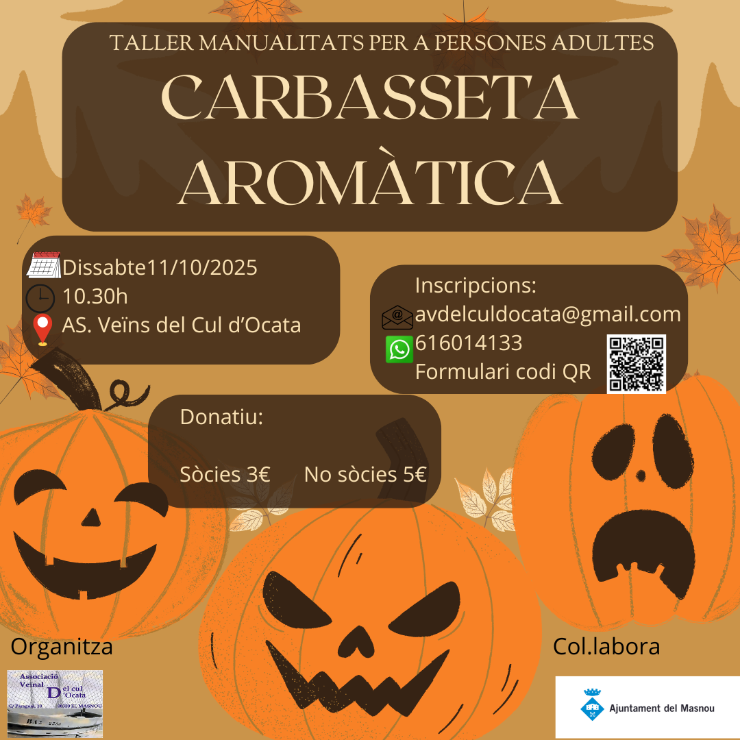 'CARBASSETA AROMÀTICA. Taller manualitats per a persones adultes'