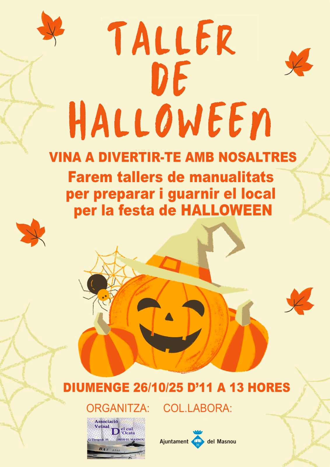 'TALLER DECORACIÓ HALLOWEEN'