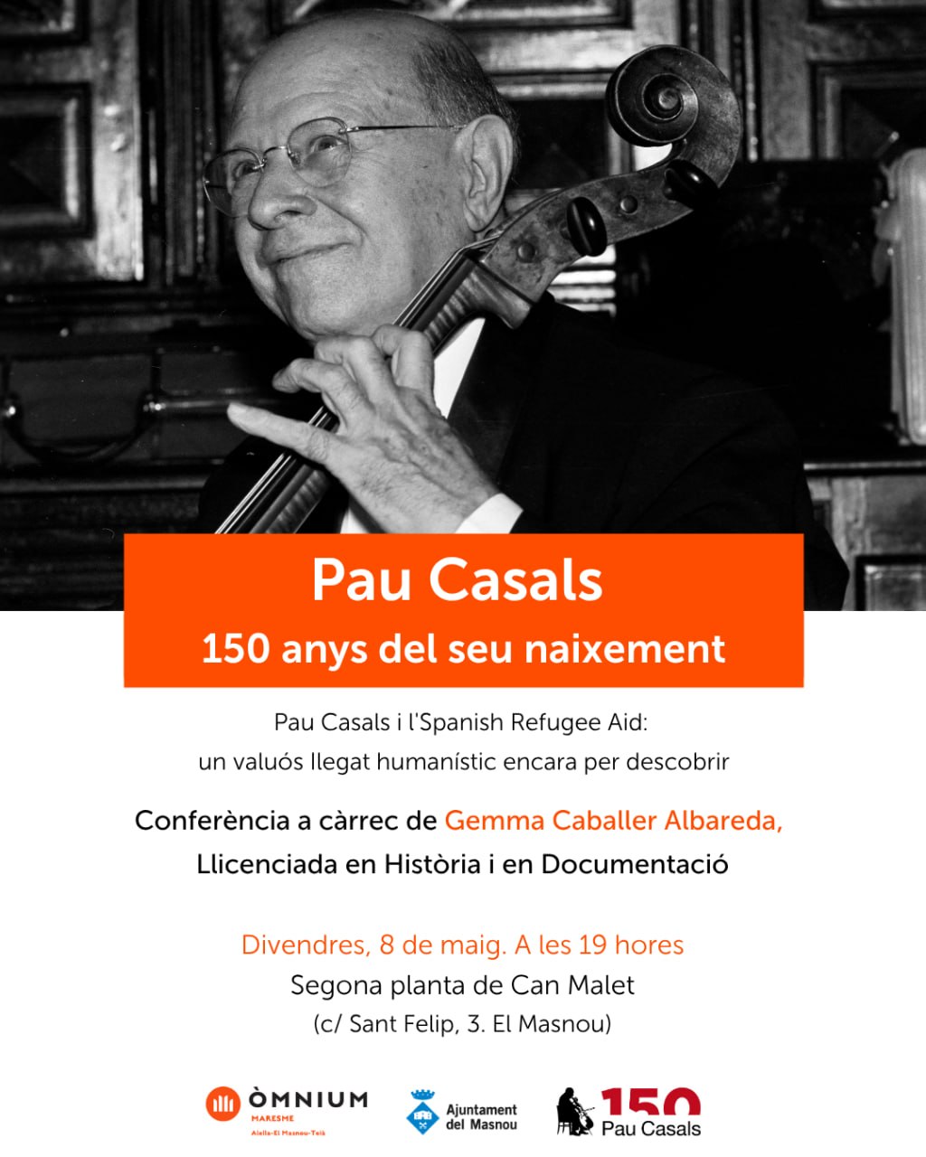 'PAU CASALS. 150 anys del seu naixement'