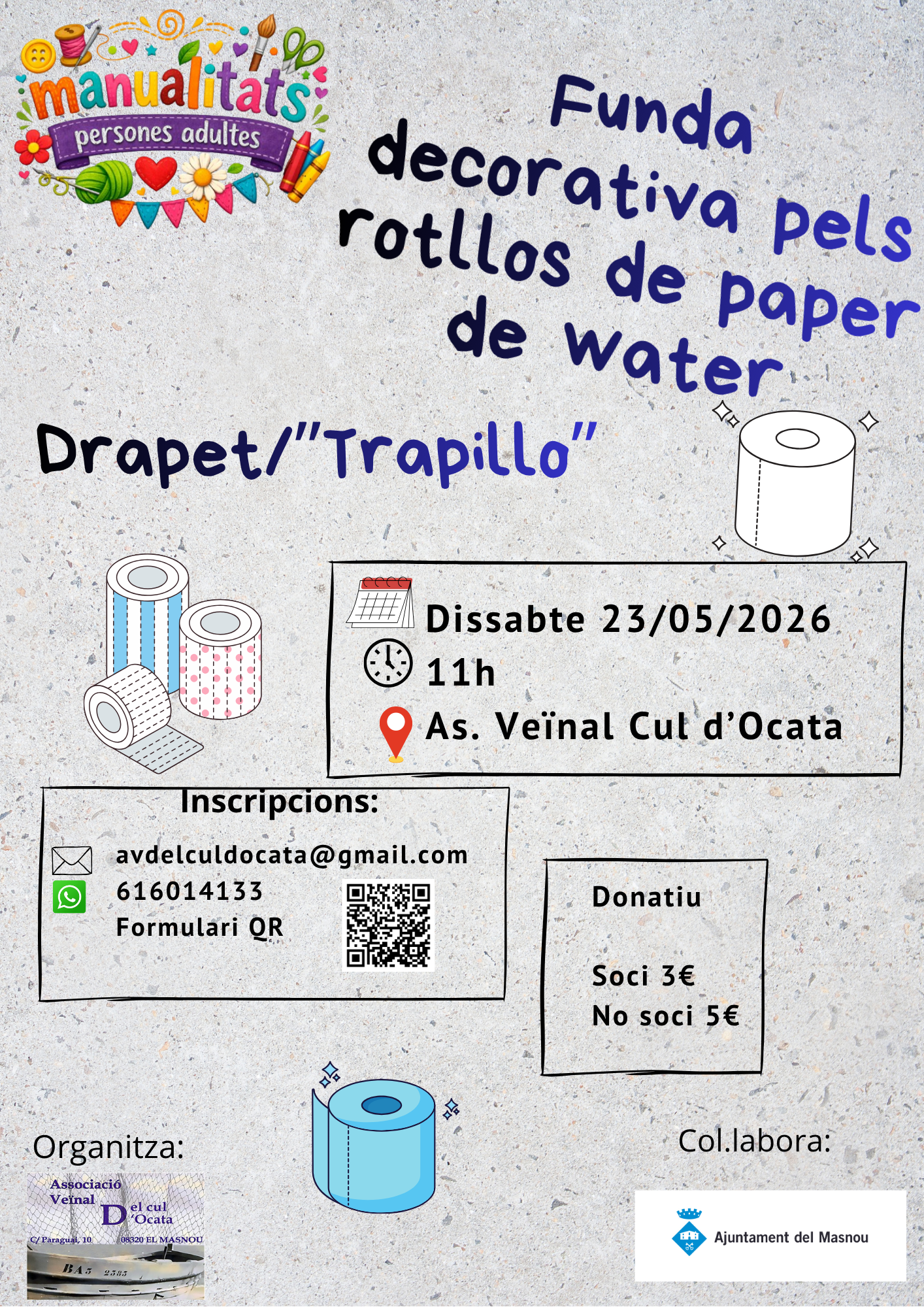 'Funda rotllo WC (Drapet/Trapillo)'