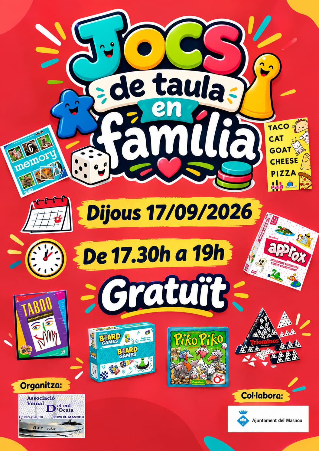 'JOCS DE TAULA EN FAMÍLIA'