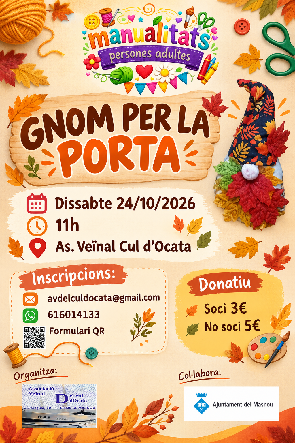 'GNOM PER LA PORTA. Manualitats per a persones adultes'