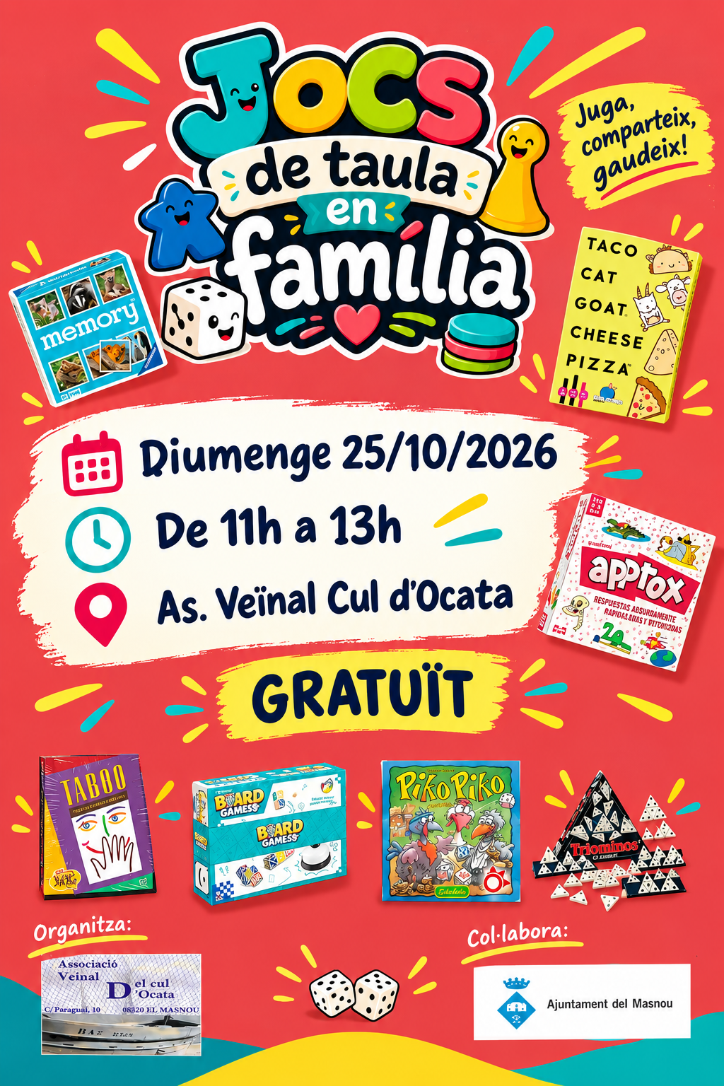 'JOCS DE TAULA EN FAMÍLIA'
