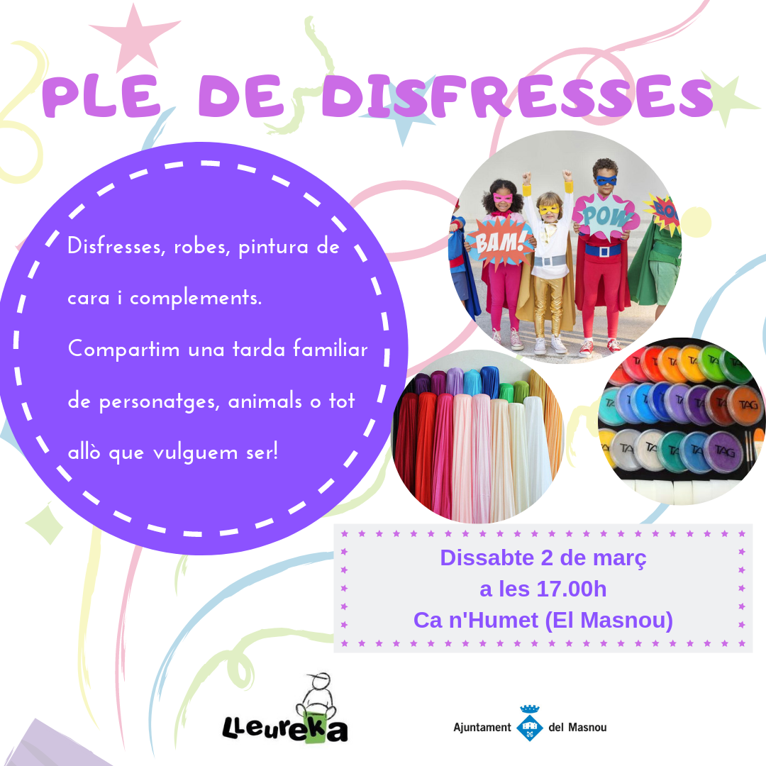 Activitat familiar: Ple de disfresses