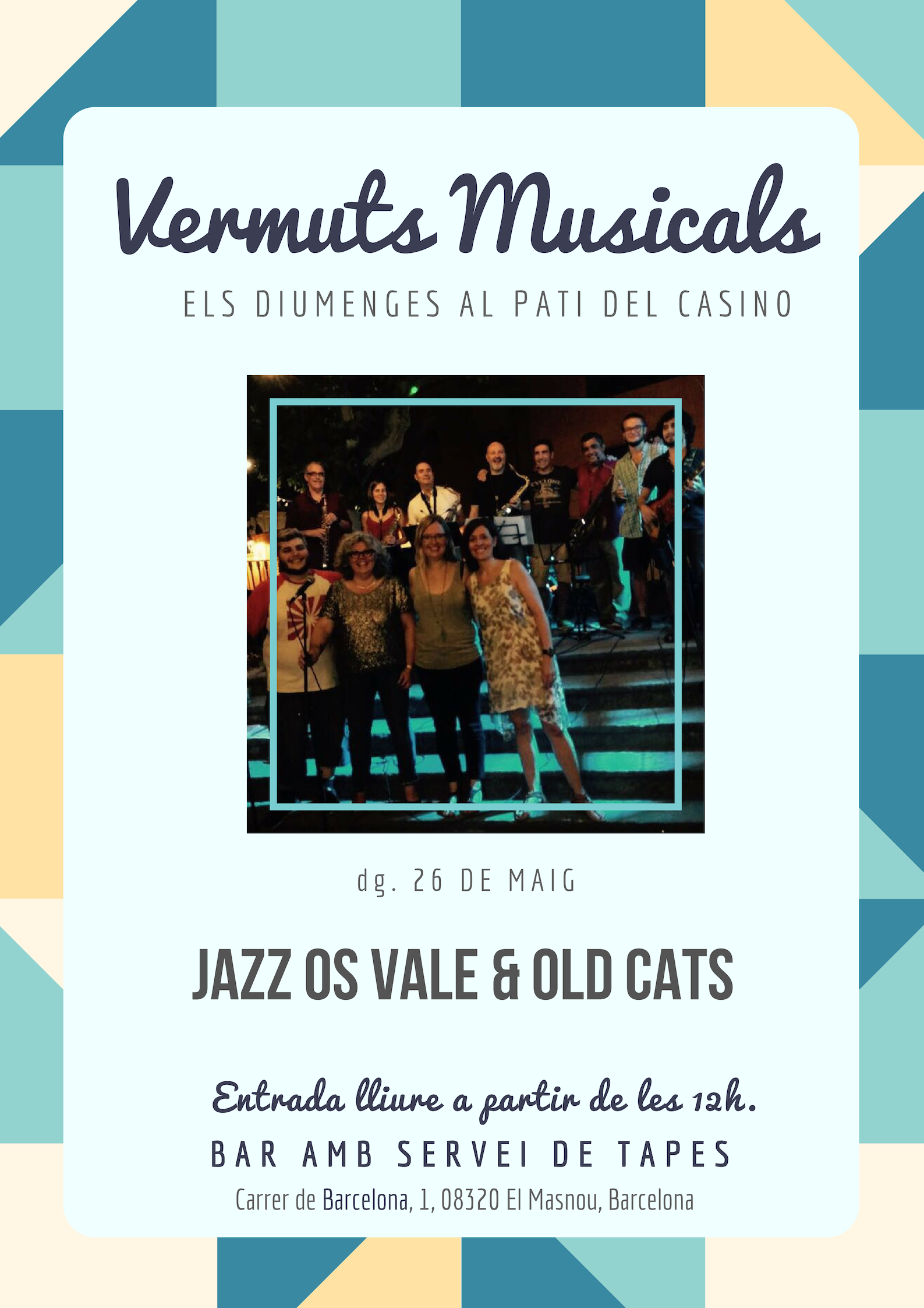 Vermuts musicals amb Jazz Os Vale & Old Cats 