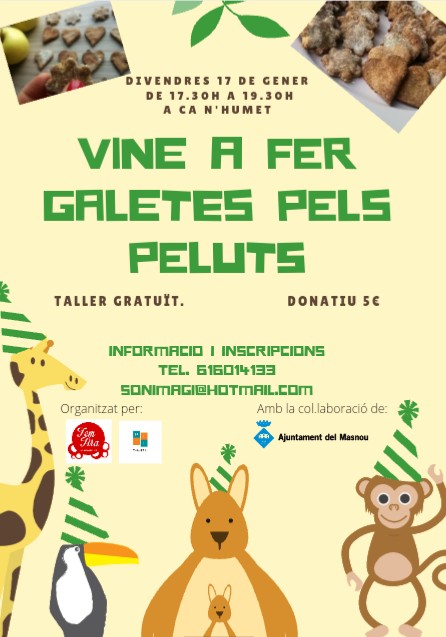 Vine a fer galetes per als peluts