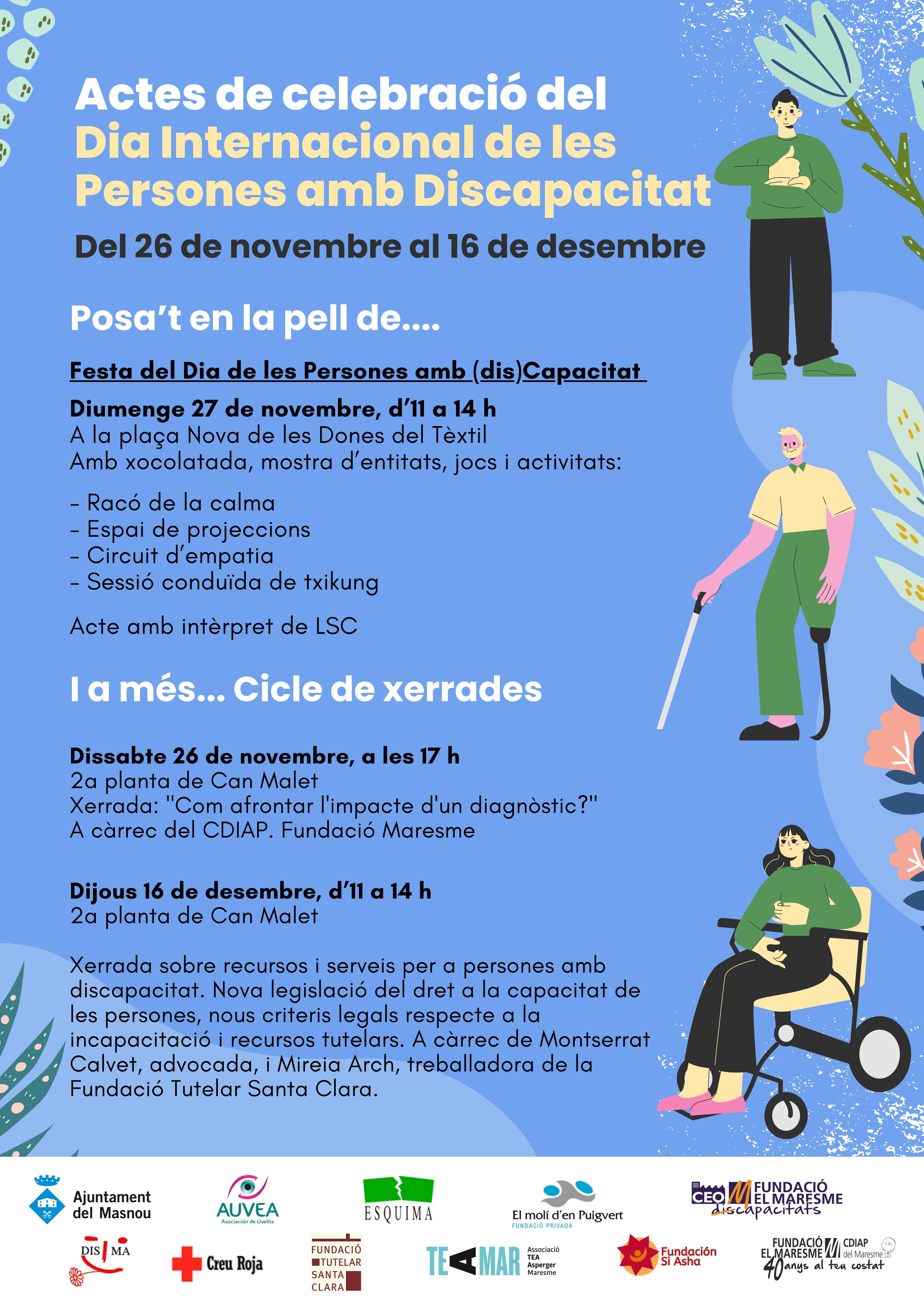 Activitat dins en el marc dels actes de celebració del Dia Internacional de les Persones amb Discapacitat 