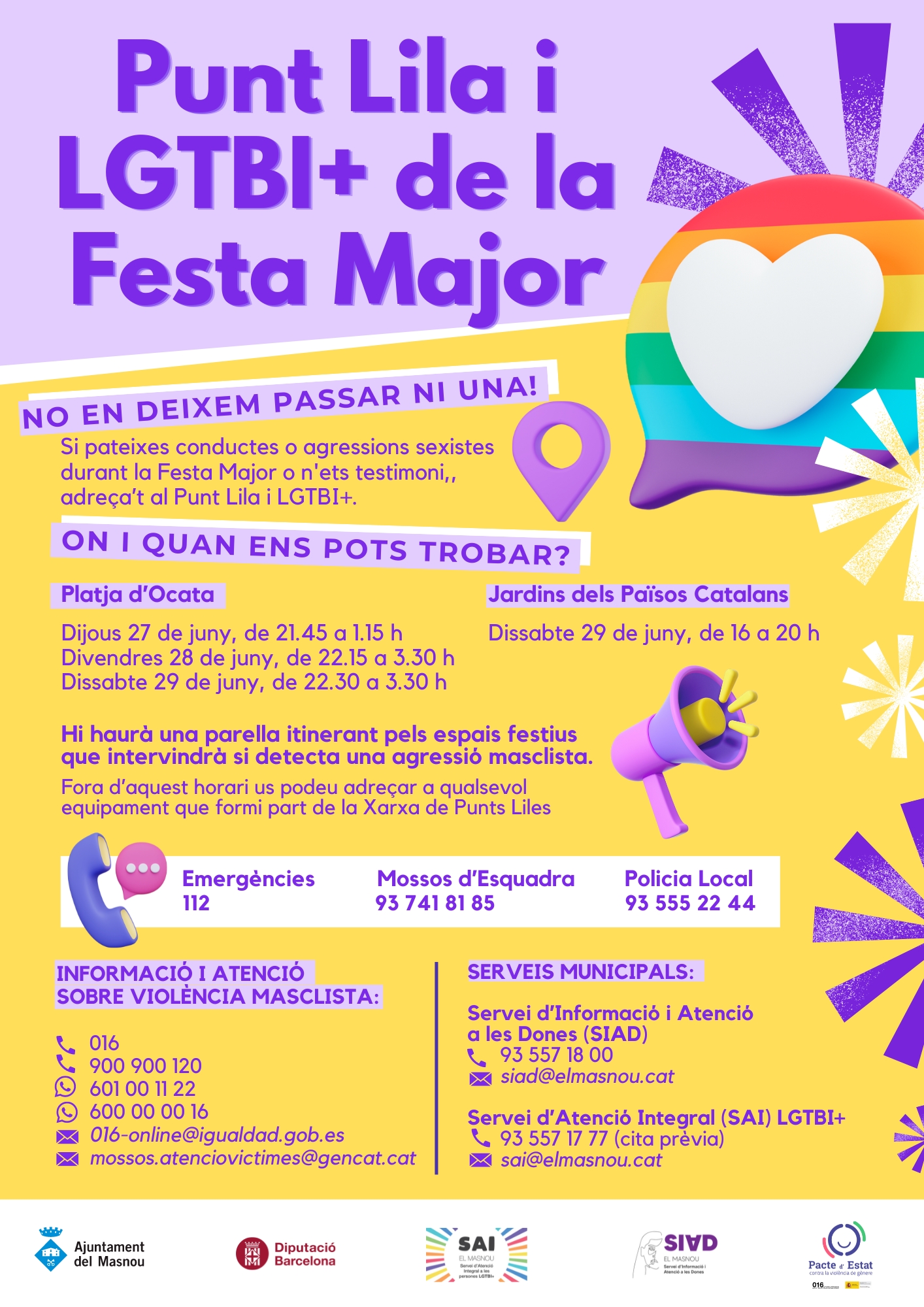Punt Lila i LGTBI+ de la Festa Major