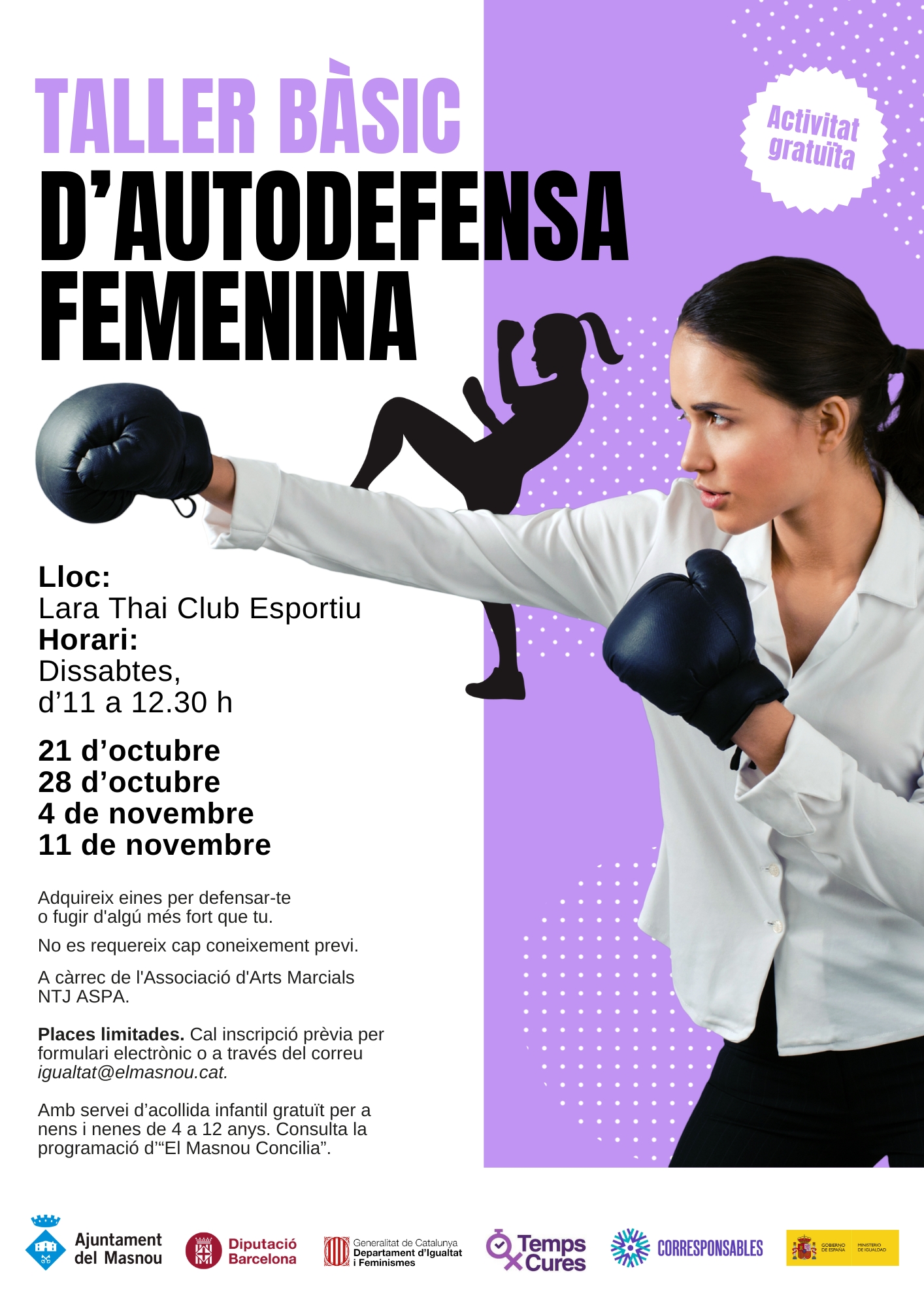 Taller bàsic d'autodefensa femenina (places exhaurides) 