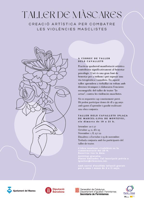 Taller de màscares. Creació artística per combatre les violències masclistes