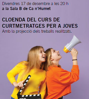 Cloenda del curs de curtmetratges per a joves