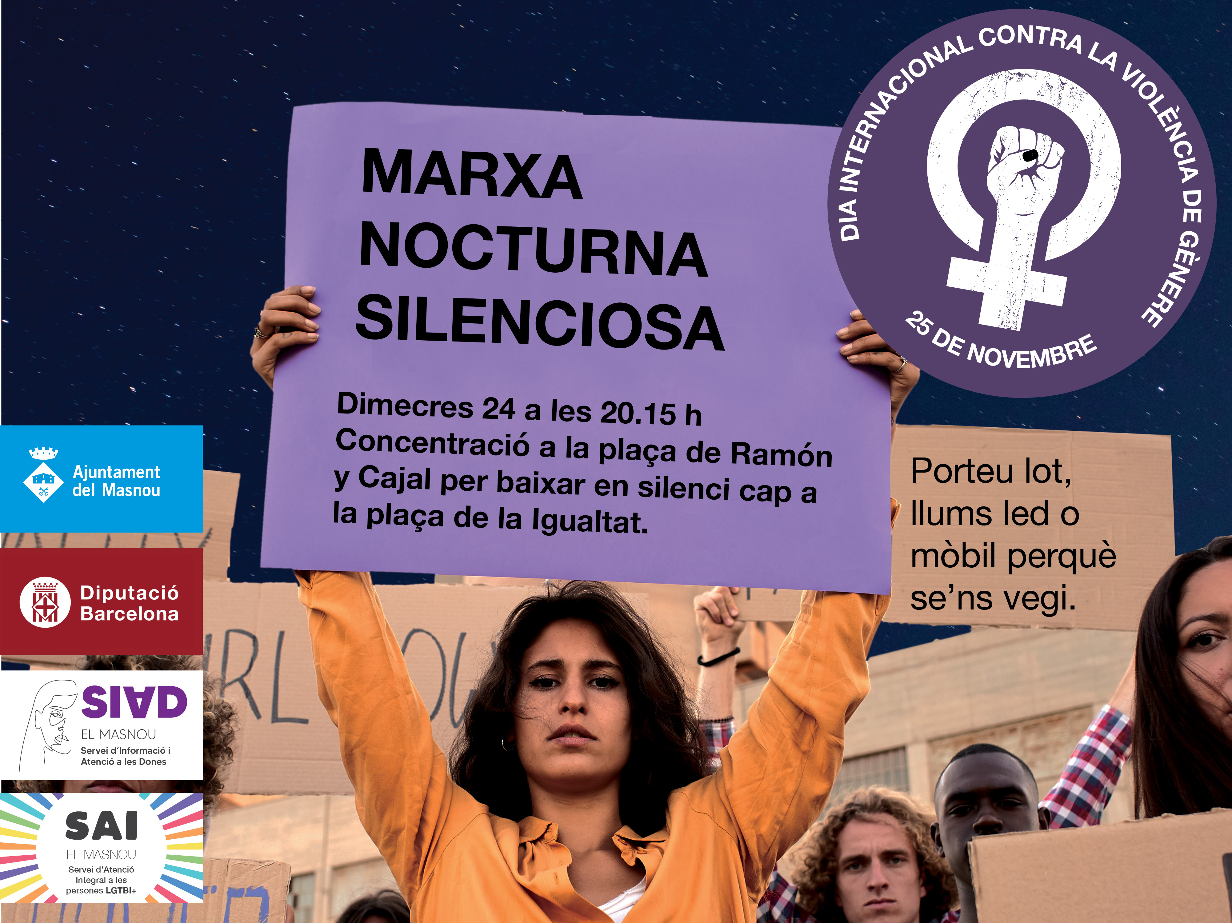 Marxa silenciosa contra la violència masclista