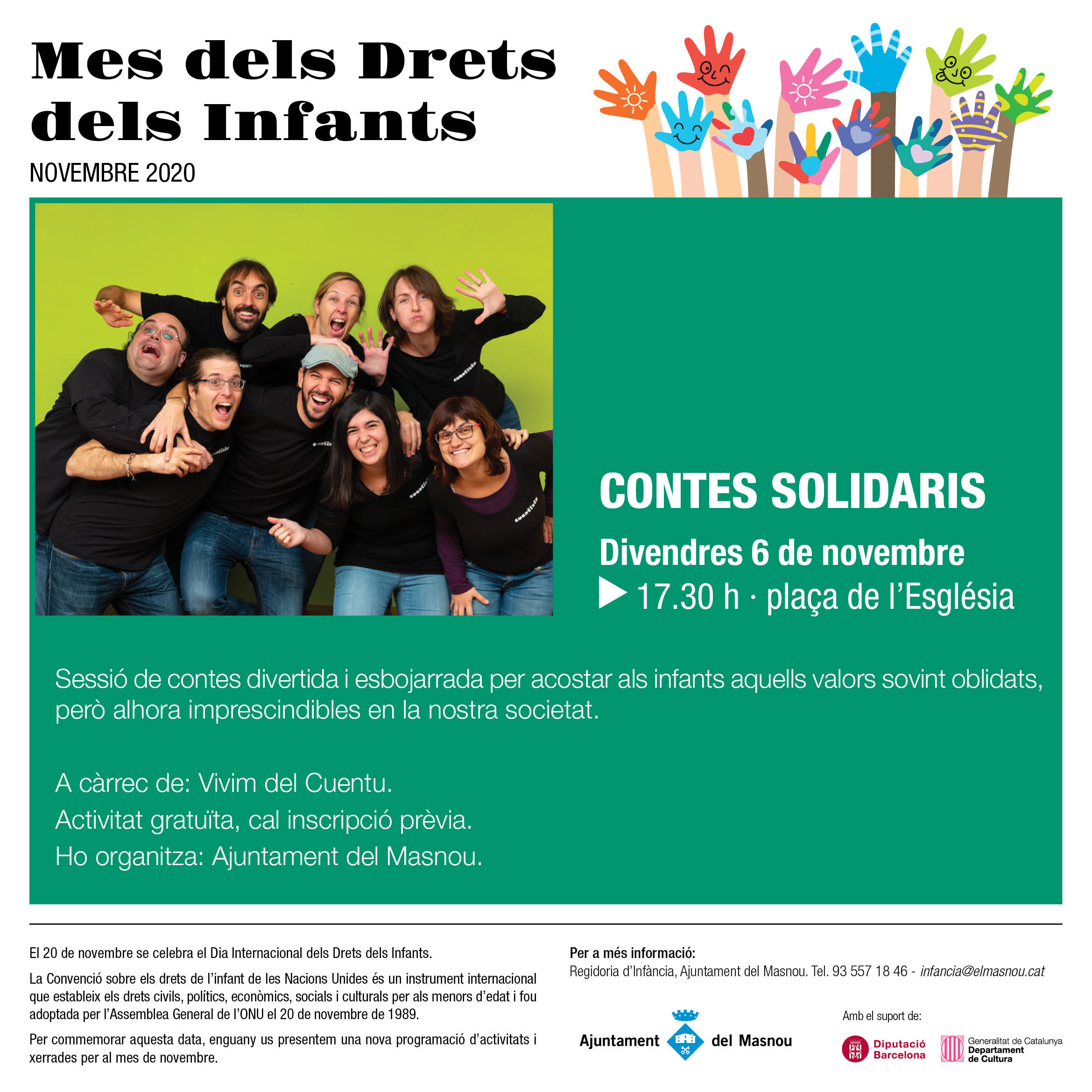  Contes solidaris (Programació Mes dels Drets dels Infants)