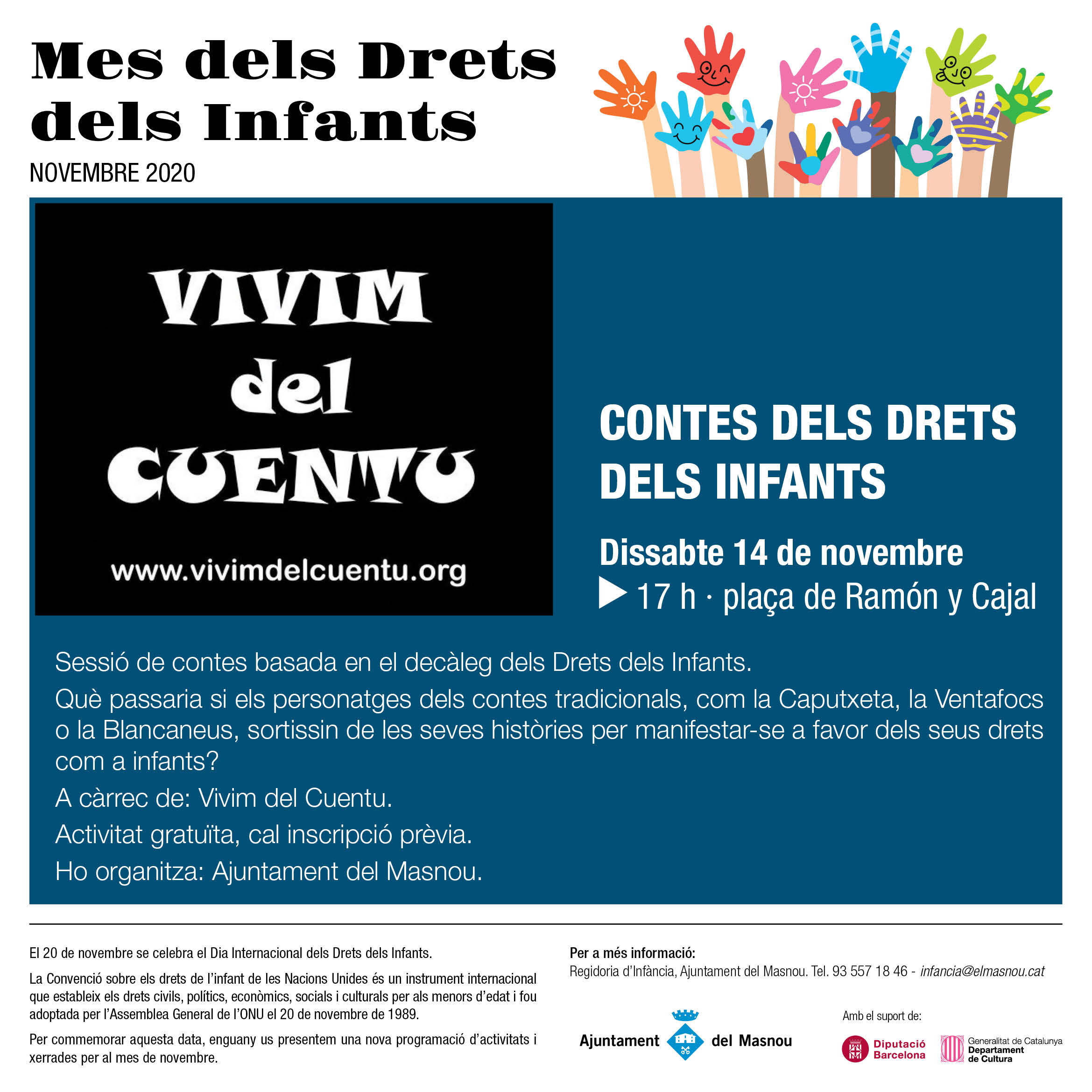 Contes dels Drets dels Infants (Programació Mes dels Drets dels Infants)