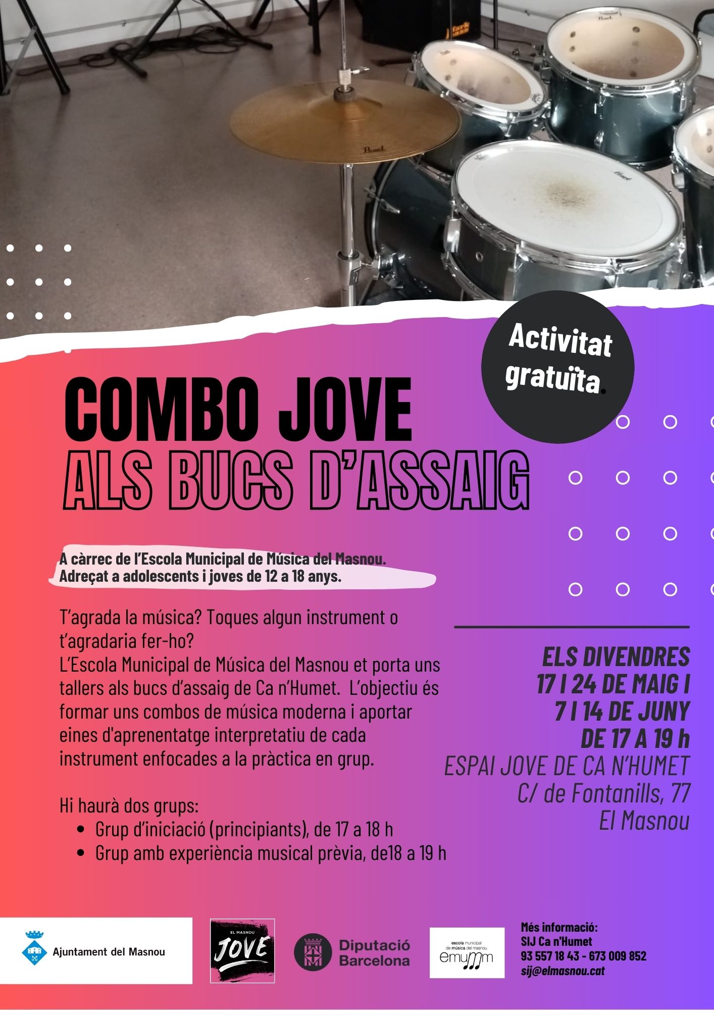 Combo jove als bucs d'assaig!