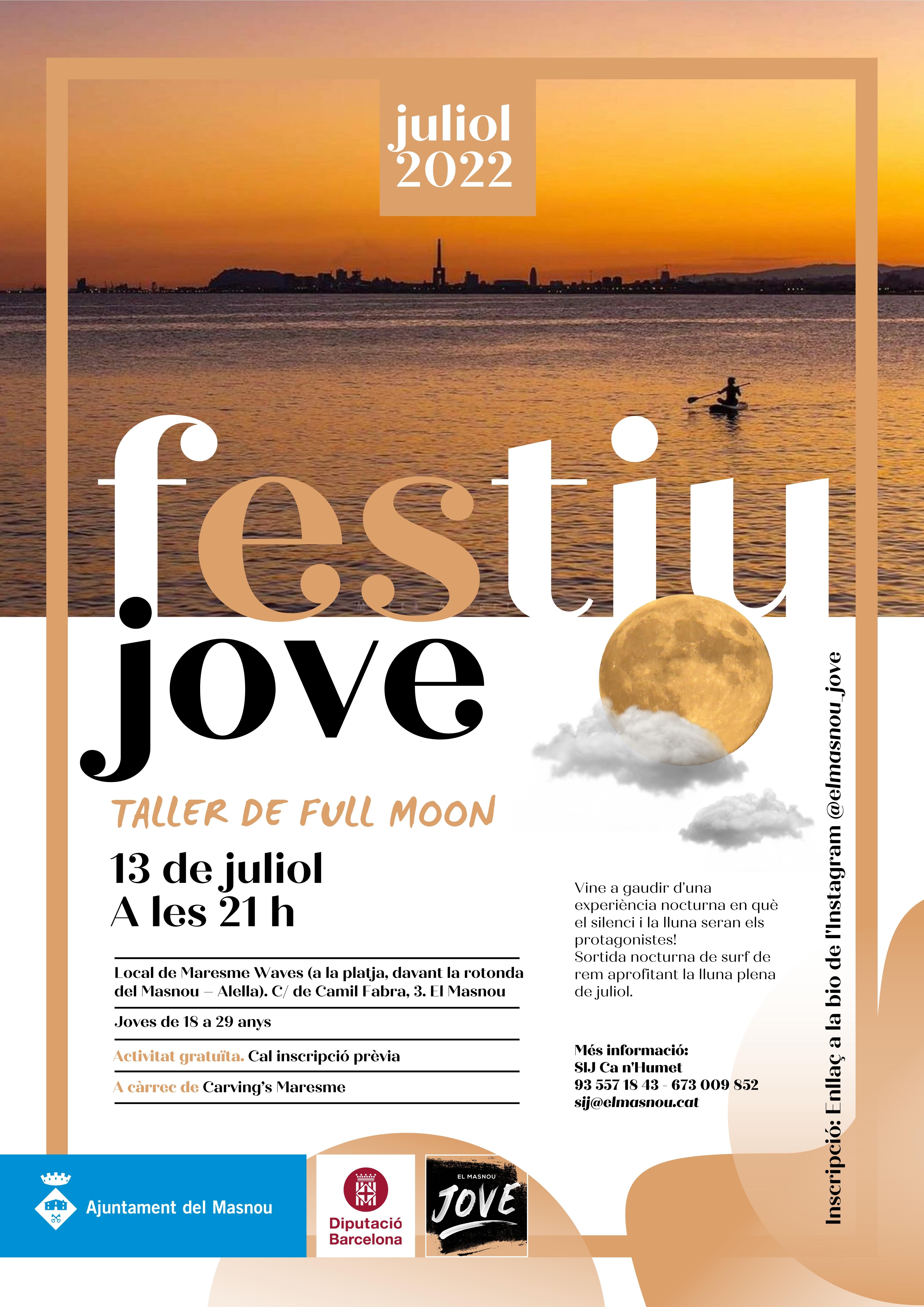 Taller de Full Moon (paddle surf)