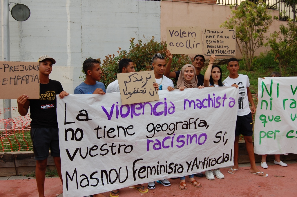 Manifestació contra les agressions sexuals i l'estigmatització dels menors tutelats.