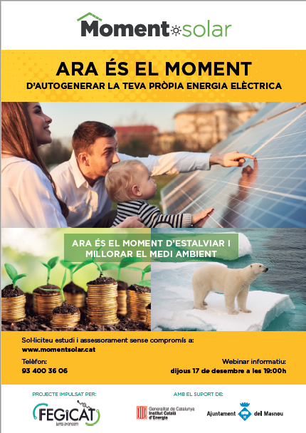 El Masnou aposta per l'energia solar fotovoltaica