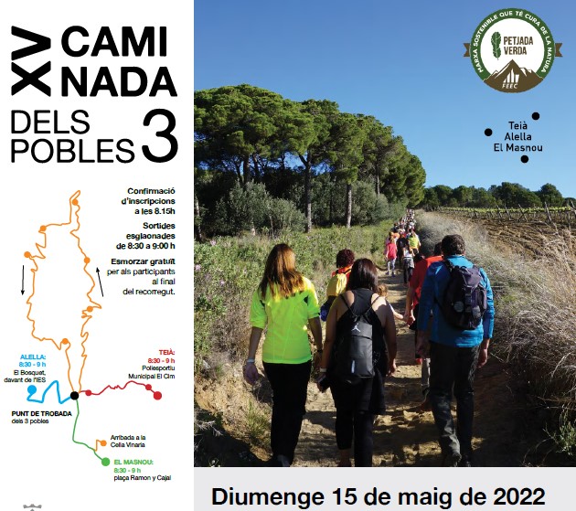 La Caminada dels Tres Pobles i la Cursa de la Dona de les Tres Viles: dues cites esportives a l'aire lliure pel proper mes de maig