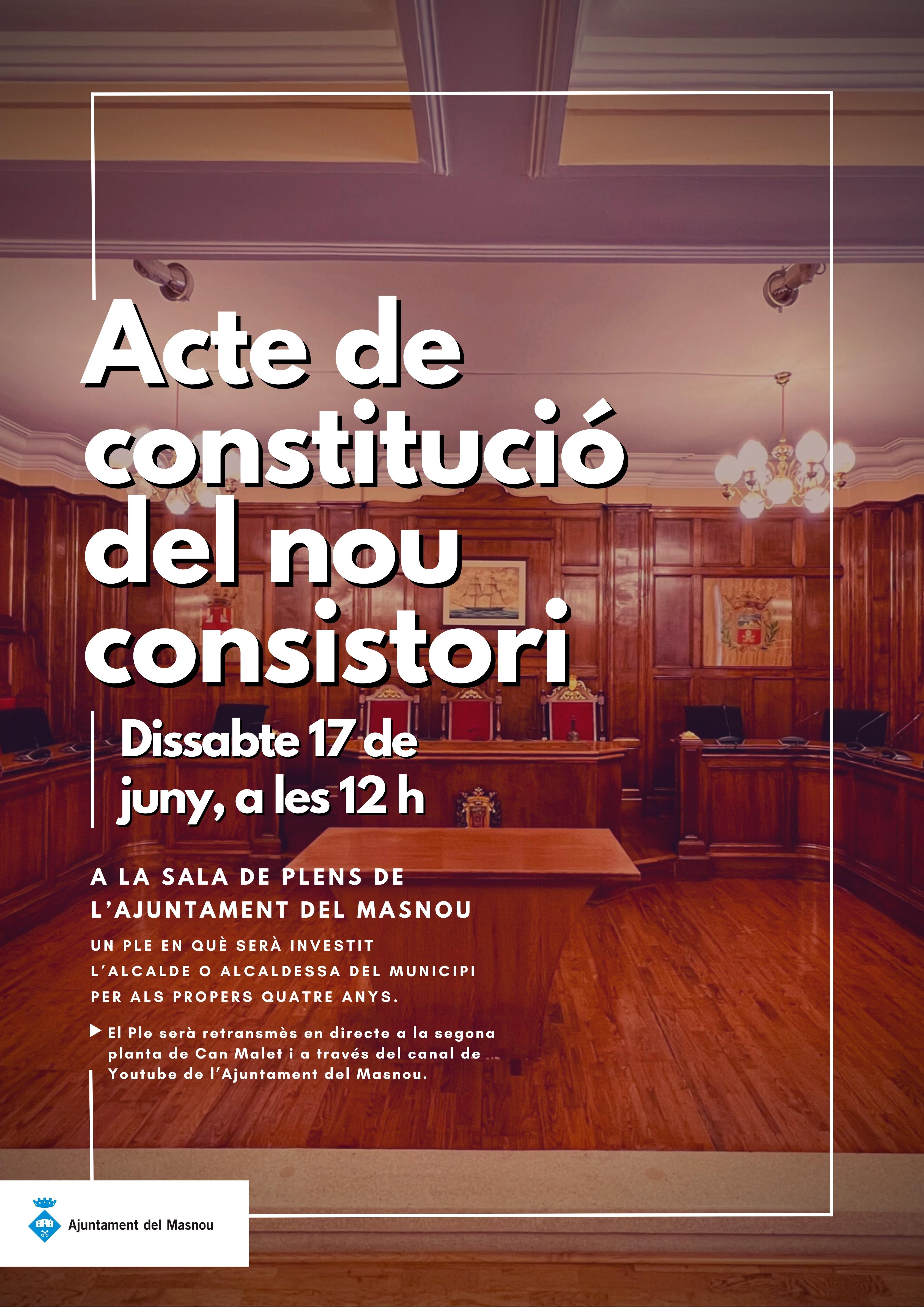 Acte de constitució del nou consistori del Masnou.