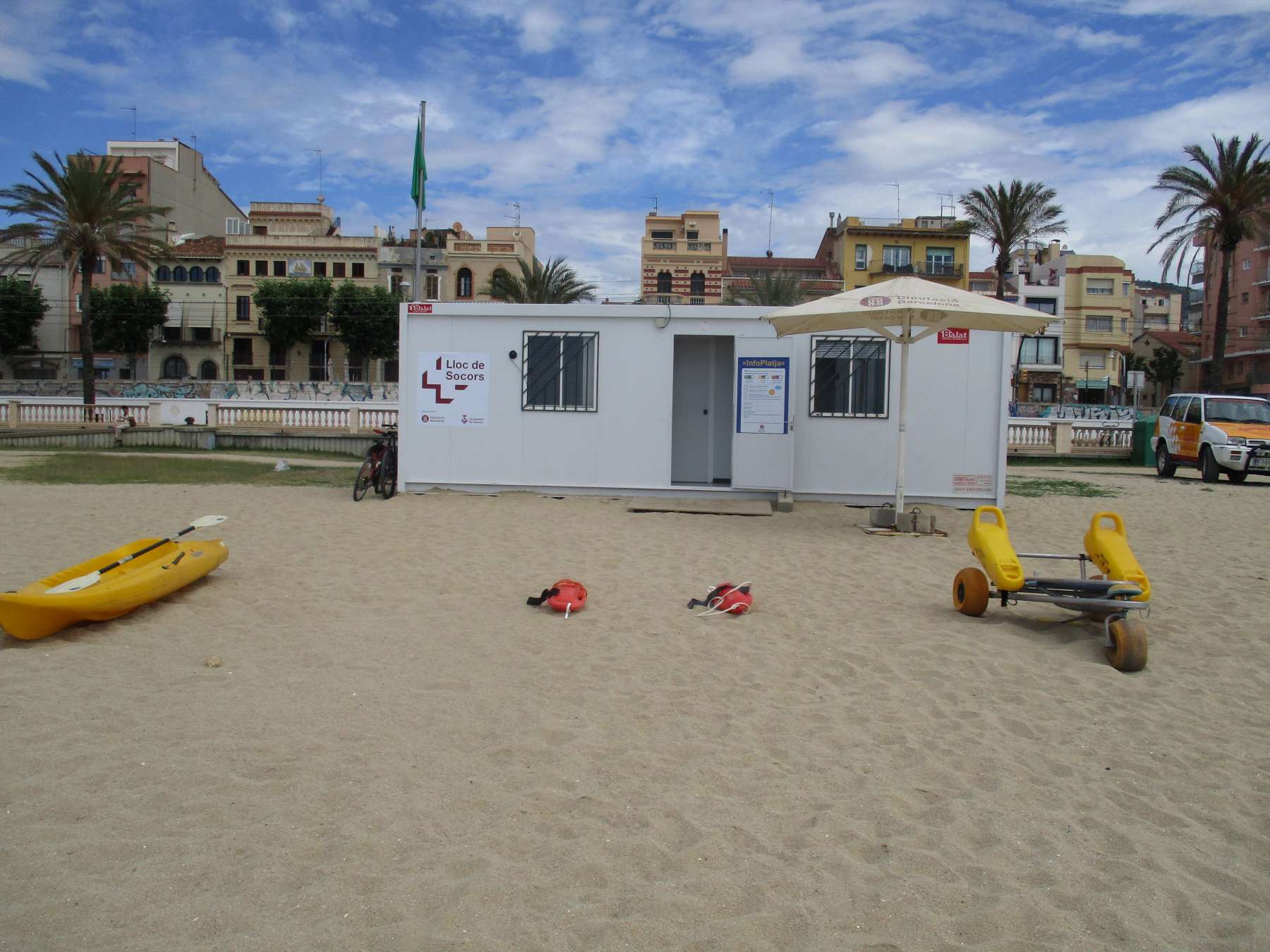 Comença la temporada de bany a les platges del Masnou amb novetats