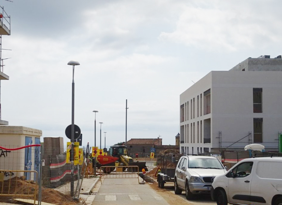 Comencen les obres d'urbanització a la zona nord del barri de La Colomina