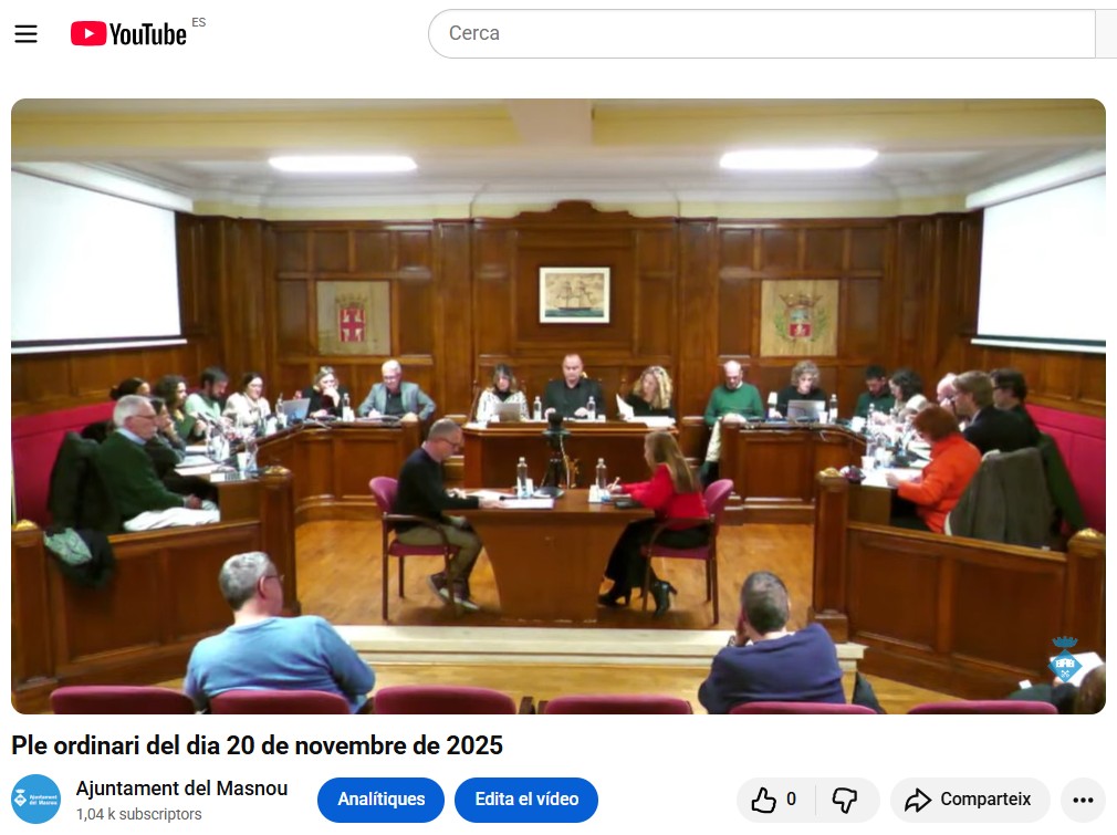 El Ple aprova un pressupost de 34,6 milions d'euros per al 2026