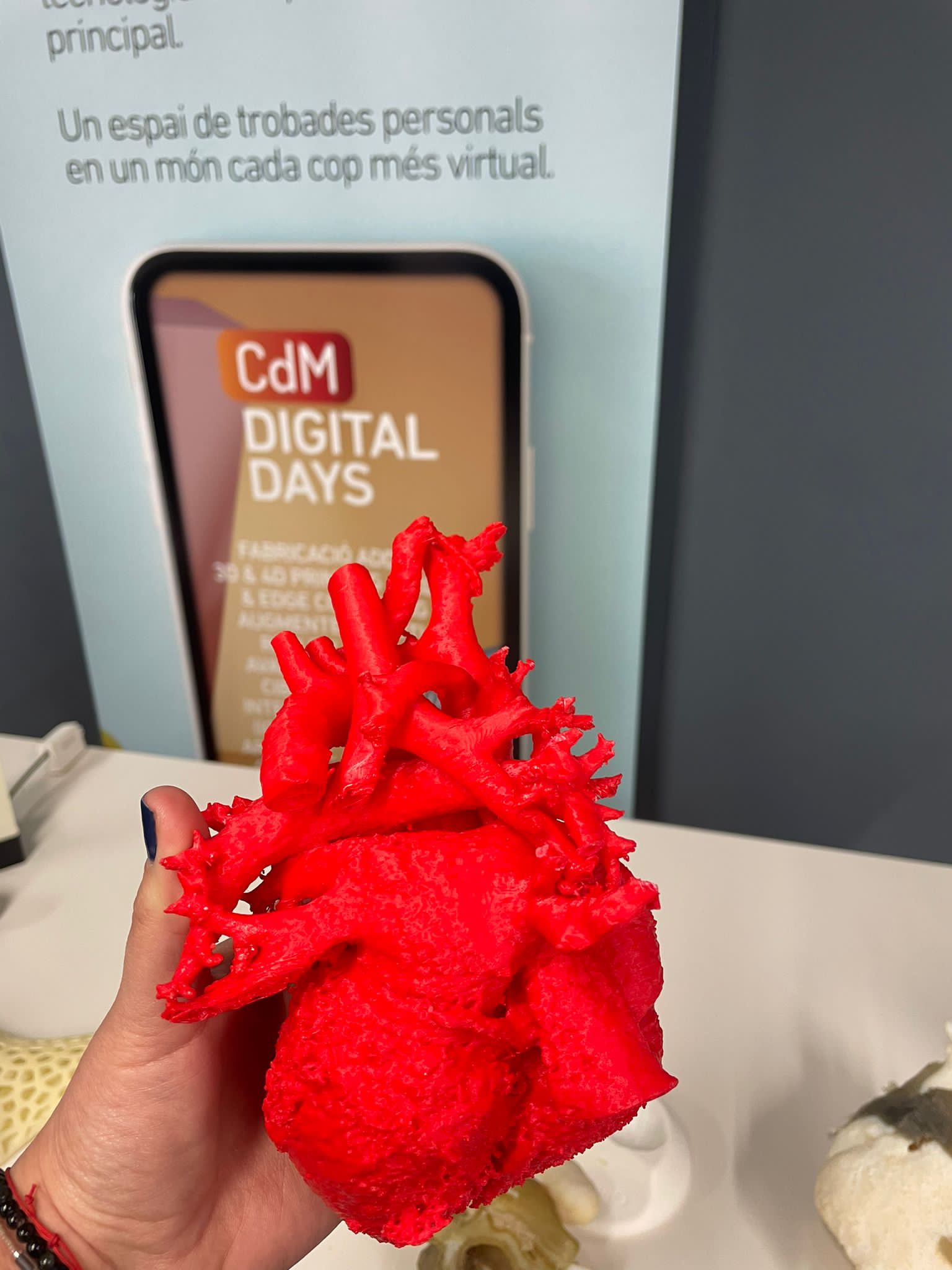 A la jornada Digital Days: Tecnologia, salut i benestar, s'han mostrat diversos exemples de rèpliques impreses en 3D