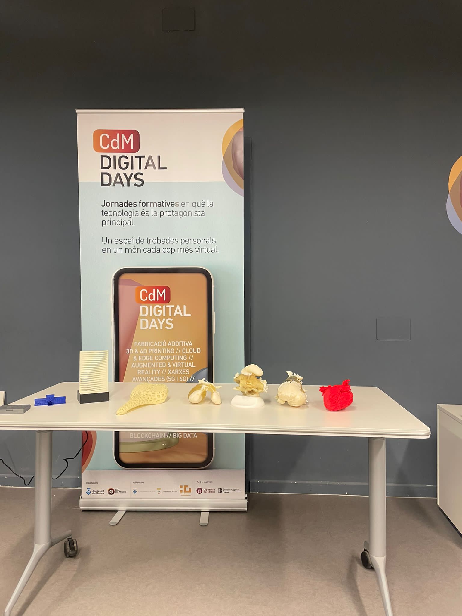 A la jornada Digital Days: Tecnologia, salut i benestar, s'han mostrat diversos exemples de rèpliques impreses en 3D