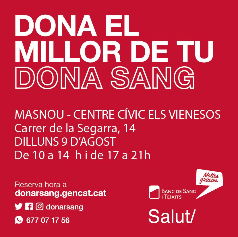 Vine a donar Sang al Masnou 