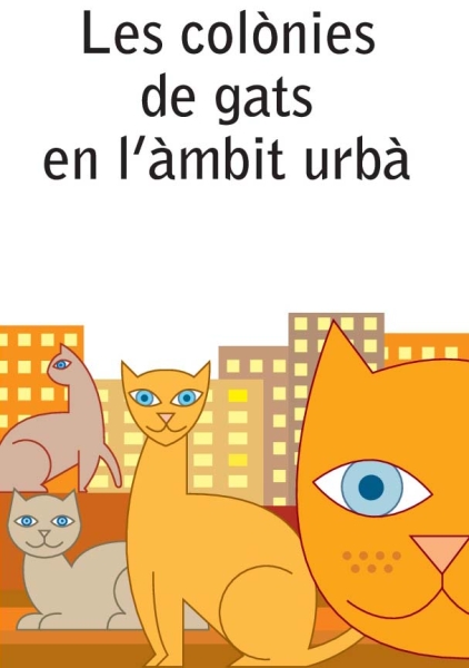 portada del díptic de la campanya informativa sobre les colònies de gats al carrer