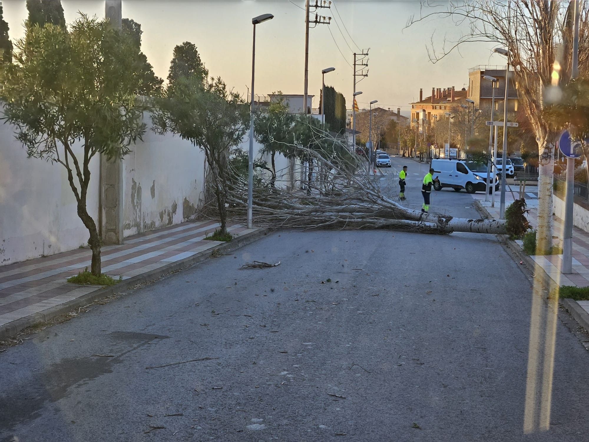 Incid&egrave;ncies pel temporal de vent
