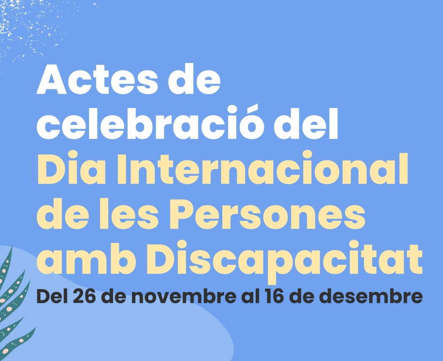 El diumenge 27 se celebra la festa del Dia de les Persones amb Discapacitat