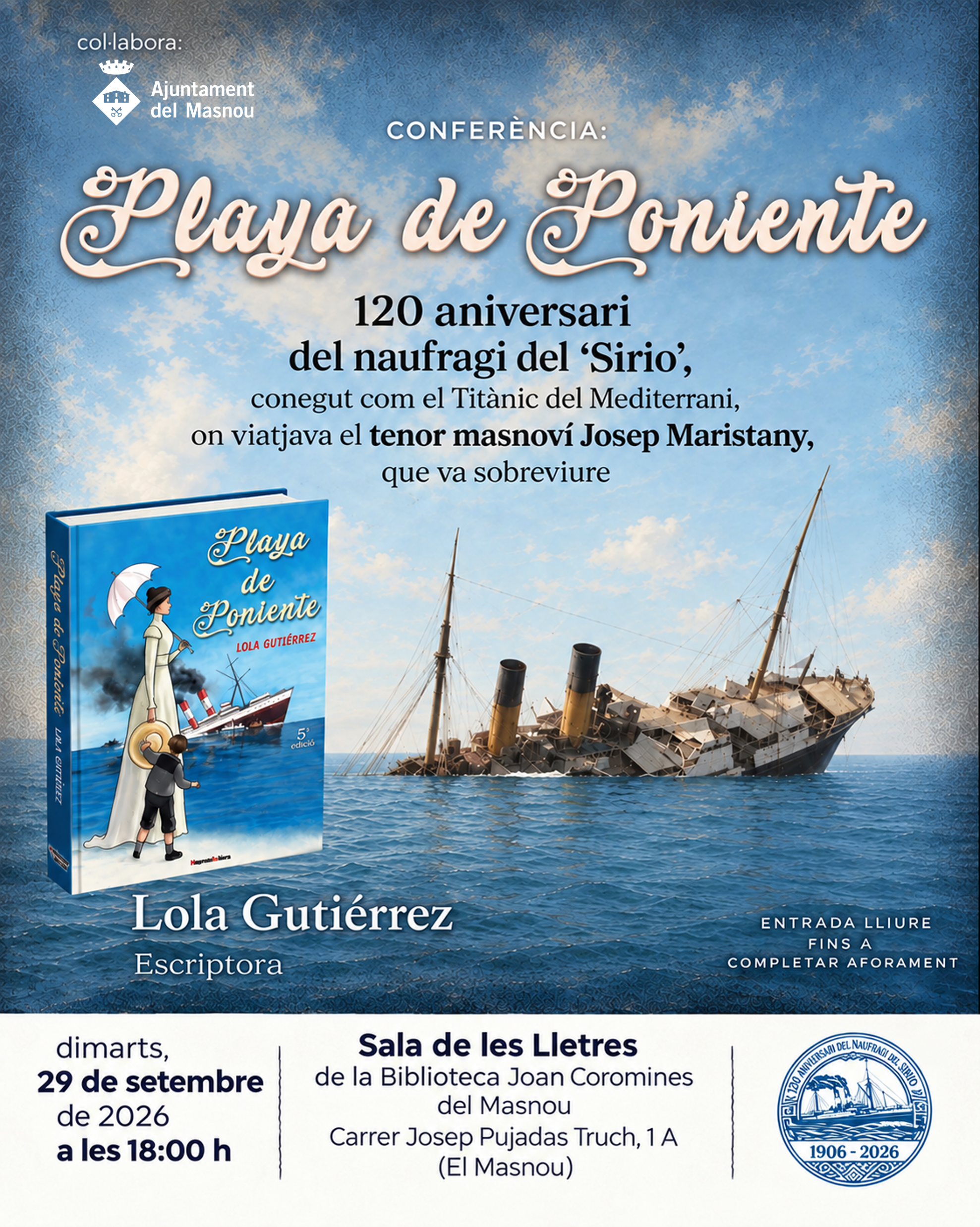 Conferència 120 aniversari del naufragi del 