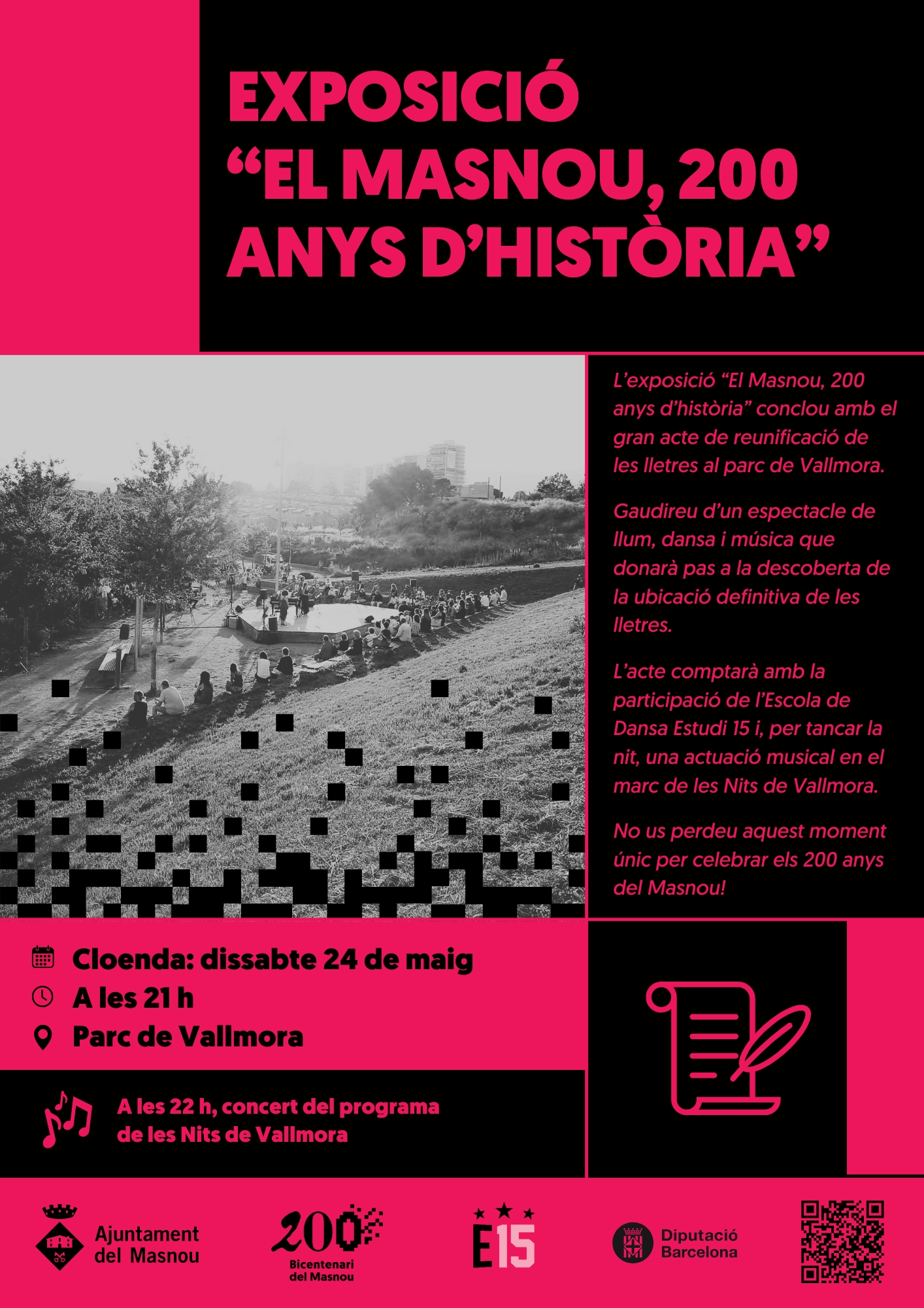 Cloenda de l'exposició "El Masnou, 200 anys d'història" i reunificació de les lletres