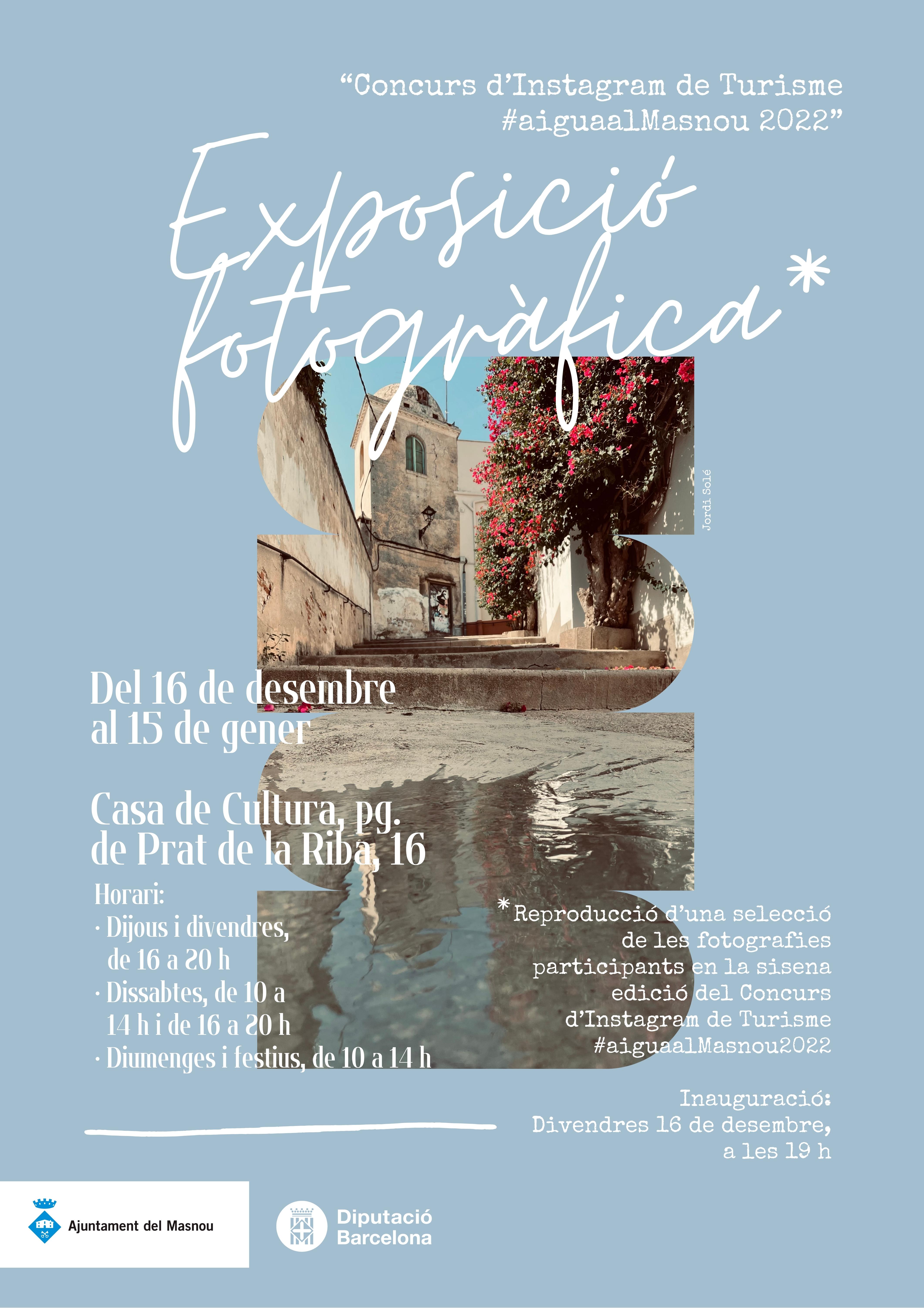 Inauguració de l'exposició Concurs d'Instagram de Turisme #aiguaalMasnou 2022 