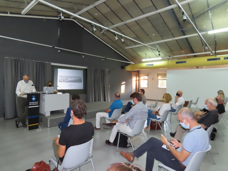 Ricard Plana, regidor d'Urbanisme de l'Ajuntament del Masnou, en la presentació de l'avantrpojecte.