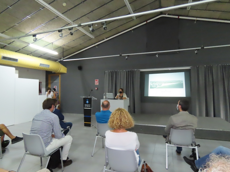 L'arquitecta Lola Domènech, en la presentació de l'avantrpojecte.