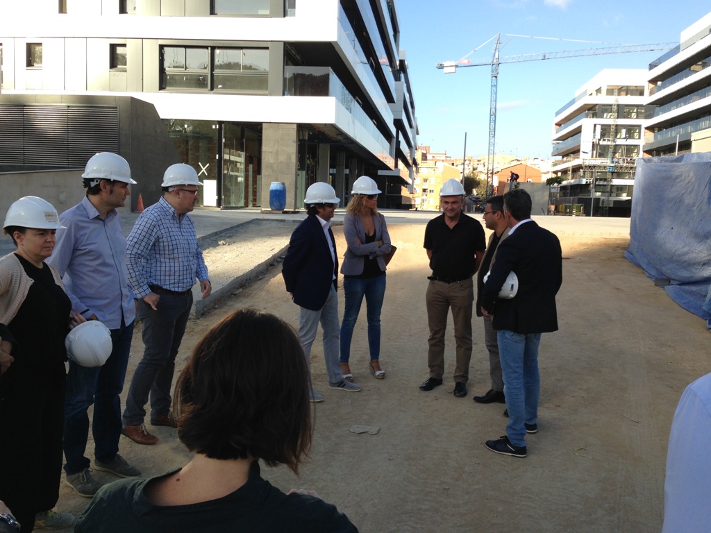 Visita d'obres a l'Illa Centre.