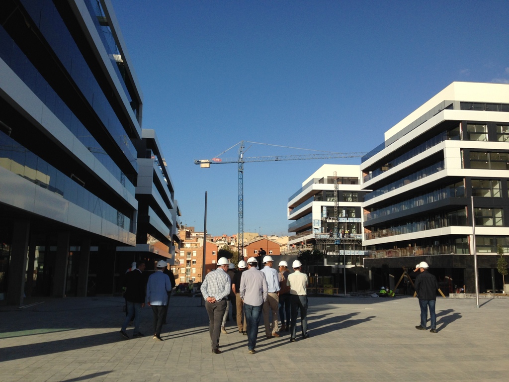 Visita d'obres a l'Illa Centre.