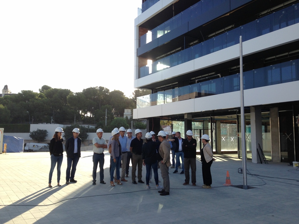 Visita d'obres a l'Illa Centre.